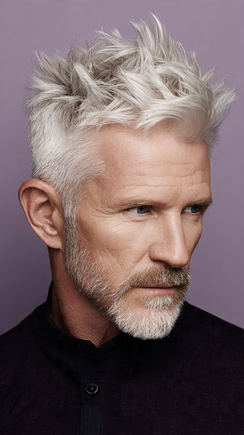 The Wolf Cut for Men Over 50: Modern Edge with Mature Sophistication