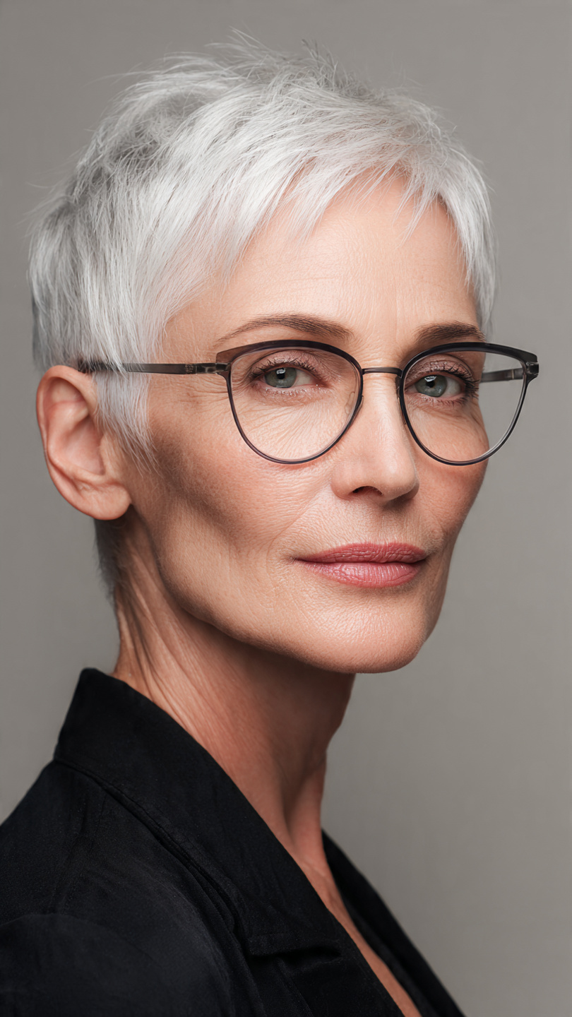 The Best Hairstyles for Women Over 50 with Glasses (That Actually Work)