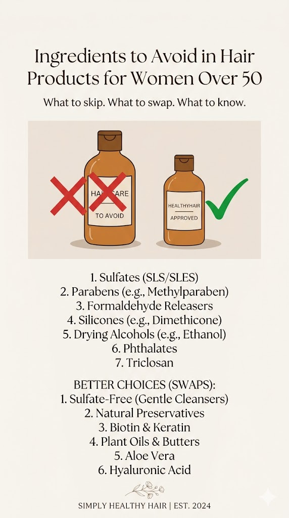 Ingredients to Avoid in Hair Products for Women Over 50 – What to Know Before You Buy
